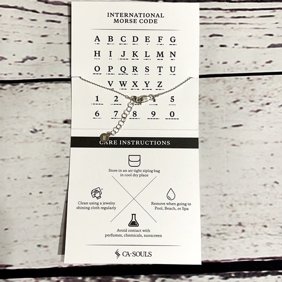 CA Souls Soul Sister Morse Code Bracelet - Picture 3 of 4